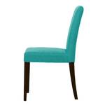 Chaises rembourrées Corinna (lot de 2) Tissu - Tissu Suria : Turquoise - Hêtre