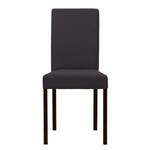 Chaises rembourrées Corinna (lot de 2) Tissu - Tissu Suria : Anthracite - Hêtre