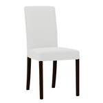 Chaises rembourrées Corinna (lot de 2) Tissu - Tissu Suria : Blanc - Hêtre