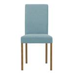 Chaises rembourrées Corinna (lot de 2) Tissu - Tissu Suria : Bleu clair - Chêne