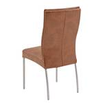 Chaises capitonnées Cox (lot de 2) Vintage Cognac