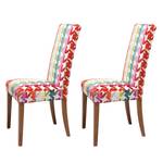 Chaises Econo Slim I (lot de 2) Tissu Multicolore