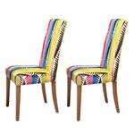 Chaises Econo Slim II (lot de 2) Tissu Multicolore