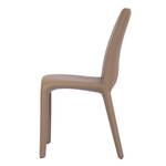 Chaises Elena (lot de 2) Imitation cuir - Marron clair