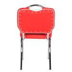 Gestoffeerde stoelen Elvis rood/wit - Rood/wit