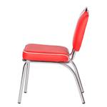 Gestoffeerde stoelen Elvis rood/wit - Rood/wit