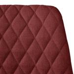 Chaises capitonnées Farelas Tissu / Hêtre massif - Tissu Cors: Rouge foncé - Lot de 2