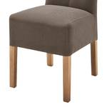 Gestoffeerde stoelen Funny kunstleer - Bruin/eikenhoutkleurig
