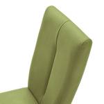 Gestoffeerde stoelen Funny kunstleer - Kiwigroen/eikenhoutkleurig