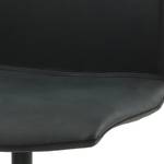 Chaise capitonnée Gibril Imitation cuir / Acier inoxydable - Noir