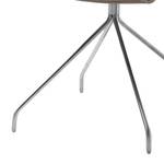 Gestoffeerde stoel Gibrillio geweven stof/roestvrij staal - Donkerbruin/roestvrij staal