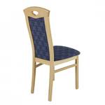 Chaises Grita (lot de 2) Hêtre massif / Tissu bleu