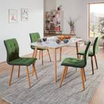 Chaises capitonnées Kaja I (lot de 2) Vert