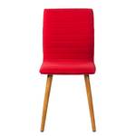 Gestoffeerde stoelen Kean (2-delige set) donkergrijze viltstof - Rood