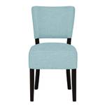 Chaises rembourrées Lana (lot de 2) Tissu - Tissu Suria : Bleu clair