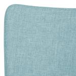 Chaises rembourrées Lana (lot de 2) Tissu - Tissu Suria : Bleu clair