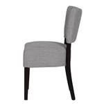 Chaises rembourrées Lana (lot de 2) Tissu - Tissu Suria : Gris clair