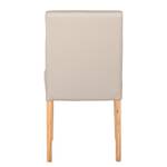 Chaises capitonnées Laurel (lot de 2) Imitation cuir - Beige