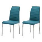 Stoelen Levittown (2-delige set) Petrolblauw