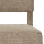 Gestoffeerde stoelen Nora massief eikenhout/geweven stof beige