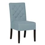 Gestoffeerde stoelen Lilou geweven stof - Stof Suria: Lichtblauw