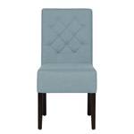 Chaises rembourrées Lilou (lot de 2) Tissu - Tissu Suria : Bleu clair