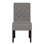 Chaises rembourrées Lilou (lot de 2) Tissu - Tissu Suria : Gris clair