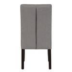 Chaises rembourrées Lilou (lot de 2) Tissu - Tissu Suria : Gris clair