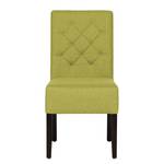 Chaises rembourrées Lilou (lot de 2) Tissu - Tissu Suria : Vert clair