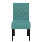 Gestoffeerde stoelen Lilou geweven stof - Stof Suria: Turquoise