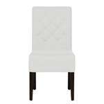 Chaises rembourrées Lilou (lot de 2) Tissu - Tissu Suria : Blanc