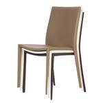 Chaises Lucy (lot de 2) Imitation cuir - Blanc