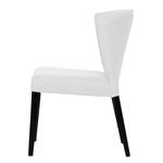 Chaises rembourrées Lydia (lot de 2) Tissu / Hêtre massif - Tissu Suria : Blanc