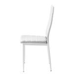 Chaises Mala (lot de 2) Imitation cuir / Métal - Blanc