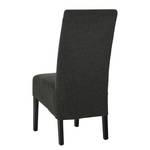 Gestoffeerde stoelen Alessandra (2-delige set) - geweven stof grafietkleurig massief berkenhout