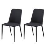 Chaises Maredale (lot de 2) Tissu - Anthracite