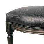 Chaise rembourrée Metropolis Louise Lot de 2 - Camphrier massif Imitation cuir marron