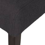 Chaises rembourrées Mia (lot de 2) Tissu - Tissu Suria : Anthracite