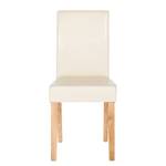 Gestoffeerde stoel Nella I kunstleer - Beige - 2-delige set
