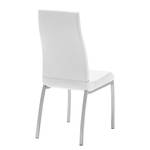 Chaises capitonnées Nito (lot de 2) Imitation cuir - Blanc