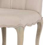 Chaises capitonnées Nora (lot de 2) Tissu Écru