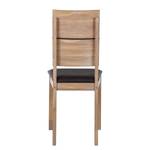 Gestoffeerde stoelen RichWOOD I (2-delig (2-delige set) - massief wild eikenhout/echt leer
