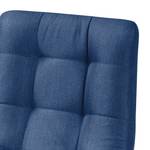 Chaises Saleno III (lot de 2) Tissu / Chêne massif - Bleu jean / Hêtre