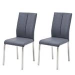 Sedia imbottita Sayreville (set da 2) Bluastro grigio