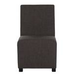 Gestoffeerde stoelen Marco (2-delige set) - geweven stof steenkoolkleurig
