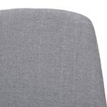 Chaises rembourrées Stig II (lot de 2) Tissu / Chêne massif - Tissu Vesta : Gris - Chêne