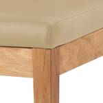 Gestoffeerde stoel Talagante echt leer - Beige