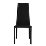 Chaises Valentina (lot de 2) Imitation cuir - Fibres de cuir Elsu I : Noir