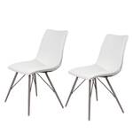 Chaises Winc (lot de 2) Imitation cuir - Blanc