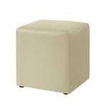 Gestoffeerde zitkubus Cube kunstleer - beige